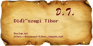 Diószegi Tibor névjegykártya