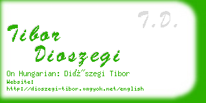 tibor dioszegi business card